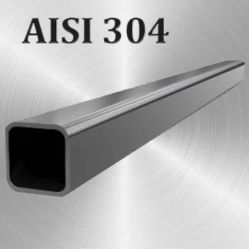 Труба AISI 304 квадратная размер 80х80х3 мм